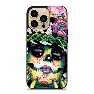 DAY OF THE DEAD SKULL GIRL iPhone 14 Pro Max Case Cover DAY OF THE DEAD SKULL GIRL iPhone 14 Pro Max Case Cover
