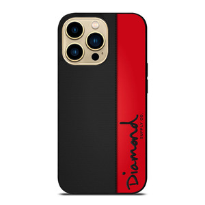DIAMOND SUPPLY CO RED LEATHER iPhone 14 Pro Max Case Cover DIAMOND SUPPLY CO RED LEATHER iPhone 14 Pro Max Case Cover