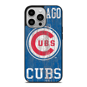 CHICAGO CUBS ON WOOD LOGO iPhone 14 Pro Case Cover CHICAGO CUBS ON WOOD LOGO iPhone 14 Pro Case Cover