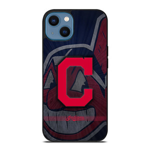 CLEVELAND INDIANS METAL LOGO iPhone 14 Case Cover CLEVELAND INDIANS METAL LOGO iPhone 14 Case Cover