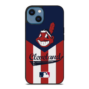 Fan Brander Cleveland Indians Black Slate Primary Mark iPhone Case