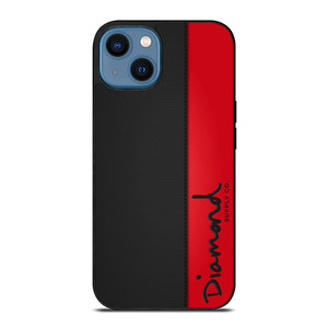 DIAMOND SUPPLY CO RED LEATHER iPhone 14 Case Cover DIAMOND SUPPLY CO RED LEATHER iPhone 14 Case Cover
