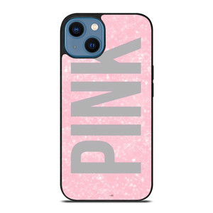 VICTORIA'S SECRET PINK SPARKLE LOGO iPhone 14 Case Cover VICTORIA'S SECRET PINK SPARKLE LOGO iPhone 14 Case Cover