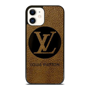 LOUIS VUITTON PARIS LV LOGO LEATHER iPhone 12 Pro Max Case Cover