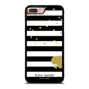 KATE SPADE NEW YORK LOGO GOLDEN POLKADOTS STRIPES PATTERN iPhone 7 Plus Case Cover KATE SPADE NEW YORK LOGO GOLDEN POLKADOTS STRIPES PATTERN iPhone 7 Plus Case Cover