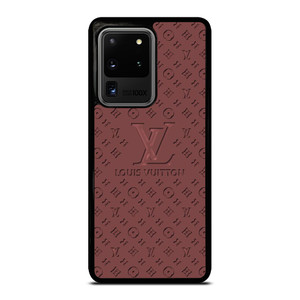 LV LOUIS VUITTON LOGO BROWN LEATHER BAG Samsung Galaxy S23 Ultra Case Cover