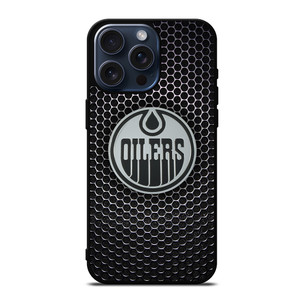 EDMONTON OILERS METAL LOGO iPhone 15 Pro Max Case Cover EDMONTON OILERS METAL LOGO iPhone 15 Pro Max Case Cover