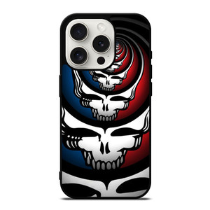 GRATEFUL DEAD SKULL LOGO ART iPhone 15 Pro Case Cover GRATEFUL DEAD SKULL LOGO ART iPhone 15 Pro Case Cover