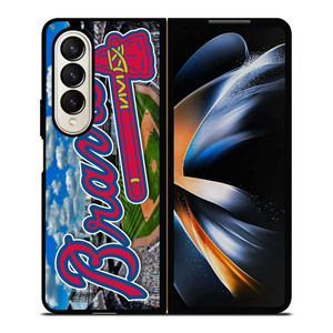 ATLANTA BRAVES BASEBALL LOGO 2 Samsung Galaxy Z Fold 4 Case Cover ATLANTA BRAVES BASEBALL LOGO 2 Samsung Galaxy Z Fold 4 Case Cover
