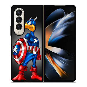 CAPTAIN AMERICA DAFFY DUCK Samsung Galaxy Z Fold 4 Case Cover CAPTAIN AMERICA DAFFY DUCK Samsung Galaxy Z Fold 4 Case Cover
