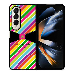 KATE SPADE NEW YORK LOGO STRIPE RIBBON ICON Samsung Galaxy Z Fold 4 Case Cover KATE SPADE NEW YORK LOGO STRIPE RIBBON ICON Samsung Galaxy Z Fold 4 Case Cover