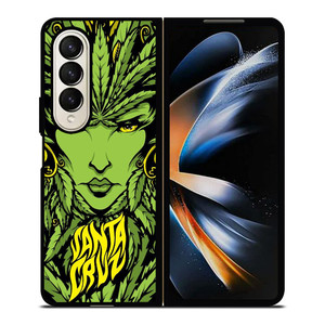 SANTA CRUZ SKATEBOARD LADY LEAFS Samsung Galaxy Z Fold 4 Case Cover SANTA CRUZ SKATEBOARD LADY LEAFS Samsung Galaxy Z Fold 4 Case Cover