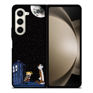CALVIN AND HOBES TARDIS BOX Samsung Galaxy Z Fold 5 Case Cover CALVIN AND HOBES TARDIS BOX Samsung Galaxy Z Fold 5 Case Cover
