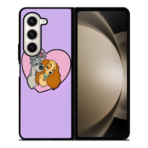 CARTOON LADY AND THE TRAMP DISNEY IN LOVE Samsung Galaxy Z Fold 5 Case Cover CARTOON LADY AND THE TRAMP DISNEY IN LOVE Samsung Galaxy Z Fold 5 Case Cover