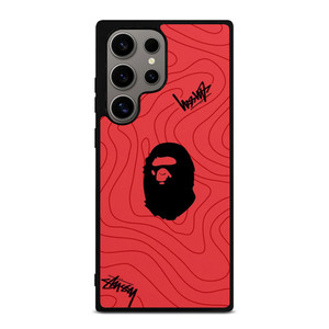 BATHING APE BAPE STUSSY LOGO Samsung Galaxy S24 Ultra Case Cover BATHING APE BAPE STUSSY LOGO Samsung Galaxy S24 Ultra Case Cover