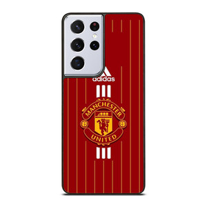 MANCHESTER UNITED FC LOGO FOOTBALL ADIDAS STRIPES Samsung Galaxy S21 Ultra Case Cover MANCHESTER UNITED FC LOGO FOOTBALL ADIDAS STRIPES Samsung Galaxy S21 Ultra Case Cover