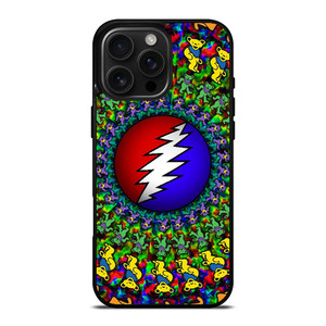 GRATEFUL DEAD DANCING BEARS LOGO iPhone 16 Pro Max Case Cover GRATEFUL DEAD DANCING BEARS LOGO iPhone 16 Pro Max Case Cover
