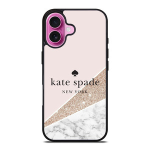 KATE SPADE NEW YORK LOGO SPARKLE MARBLE ICON iPhone 16 Plus Case Cover KATE SPADE NEW YORK LOGO SPARKLE MARBLE ICON iPhone 16 Plus Case Cover