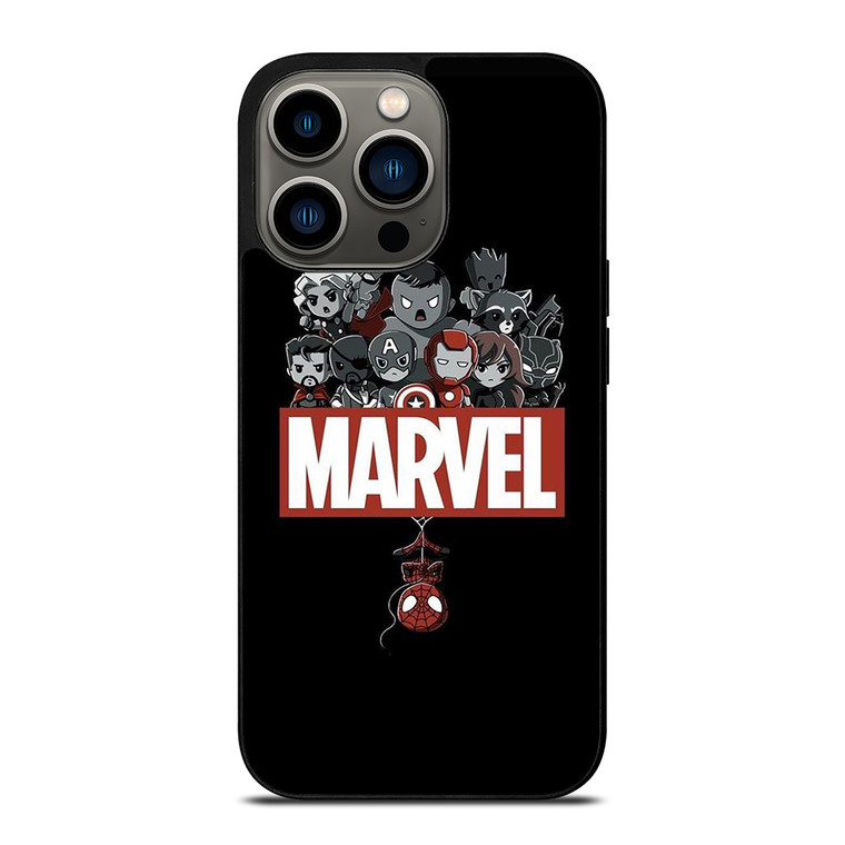 AVENGERS ENDGAME SUPERHERO KAWAII iPhone 13 Pro Case Cover