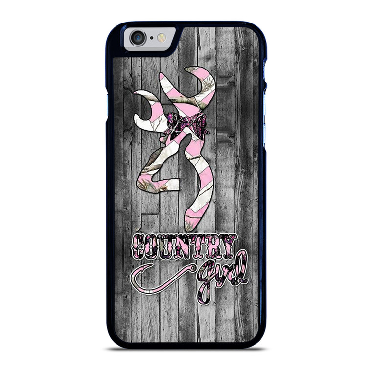 CAMO BROWNING PINK GIRL iPhone 6 / 6S Case Cover
