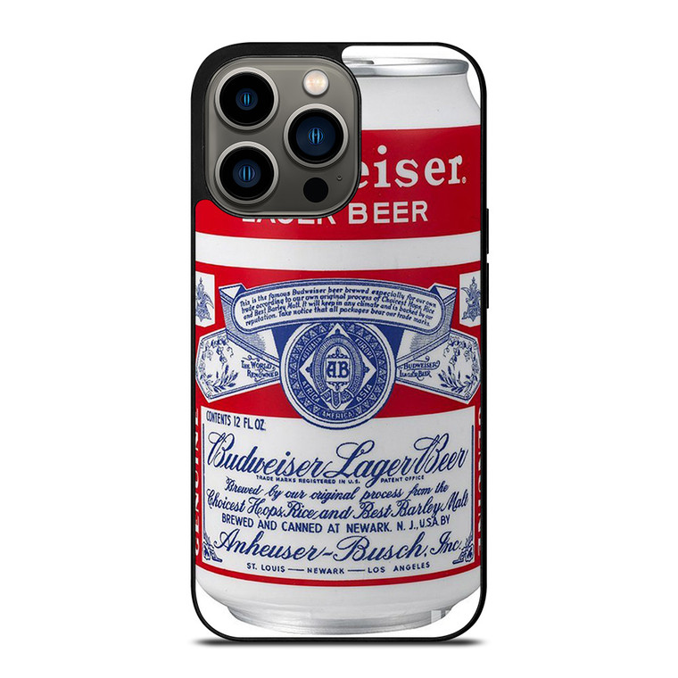 BUDWEISER LAGER BEER RETRO CAN iPhone 13 Pro Case Cover