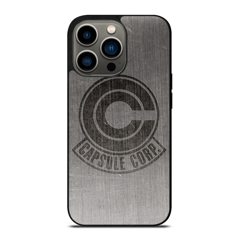 CAPSULE CORP METAL LOGO DRAGON BALL Z  iPhone 13 Pro Case Cover