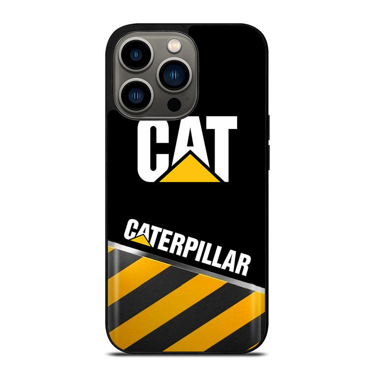 CAT CATERPILLAR STRIPE LOGO iPhone 13 Pro Case Cover