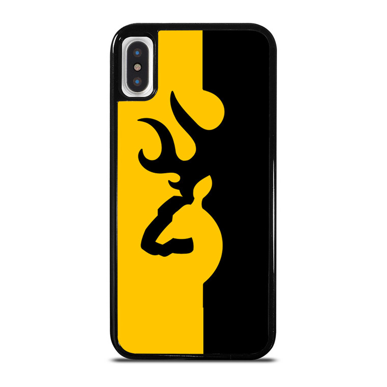 BROWNING LOGO BLACK YELLOW iPhone X / XS Case Cover