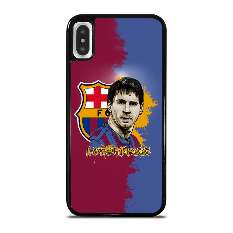 LIONEL MESSI BARCELONA ART iPhone X / XS Case Cover