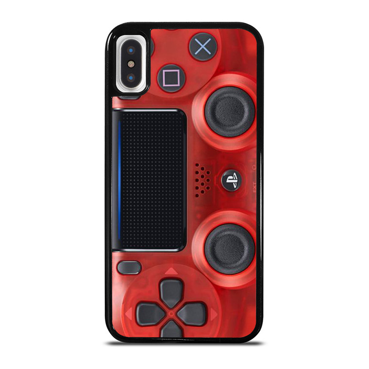 PS4 CONTROLLER PLAY STATION RED iPhone X / XS Case Cover