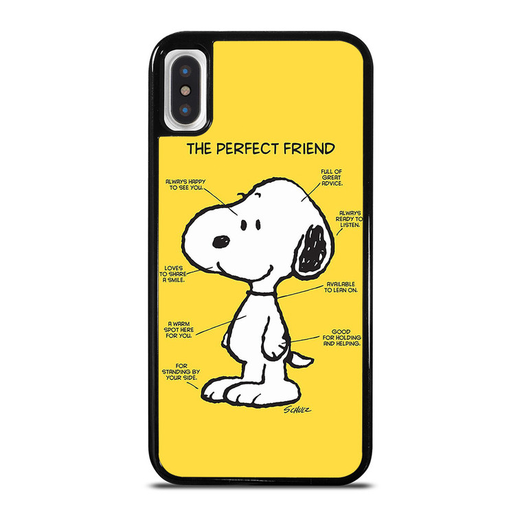 SNOOPY DOG PERFECT FRIEND iPhone X / XS Case Cover