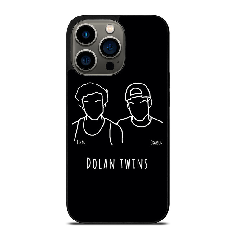 DOLAN TWINS DRAWING CARTOON iPhone 13 Pro Case Cover