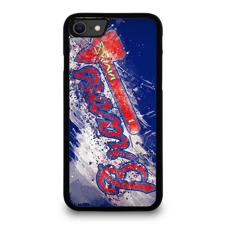 ATLANTA BRAVES ART LOGO iPhone SE 2020 Case Cover