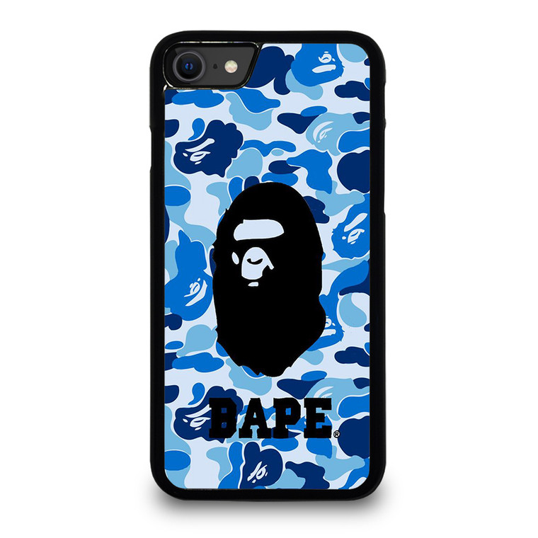 BATHING APE BAPE CAMO BLUE iPhone SE 2020 Case Cover