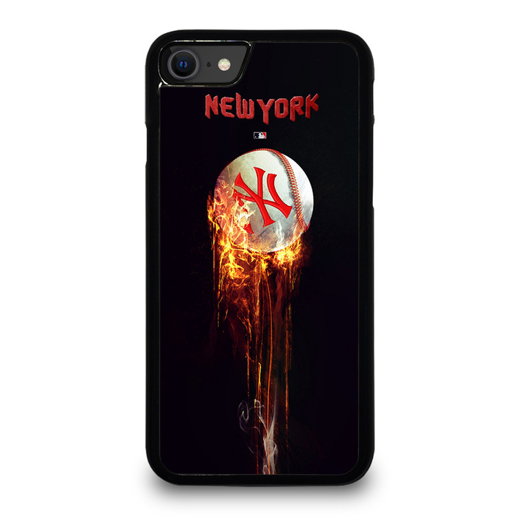 NEW YORK YANKEES FIRE BALL iPhone SE 2020 Case Cover