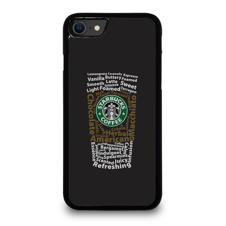 STARBUCKS COFFEE ART TYPOGRAPHY iPhone SE 2020 Case Cover