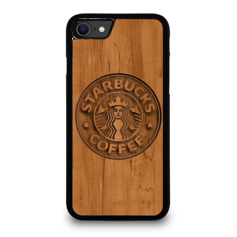 STARBUCKS COFFEE WOODEN LOGO iPhone SE 2020 Case Cover