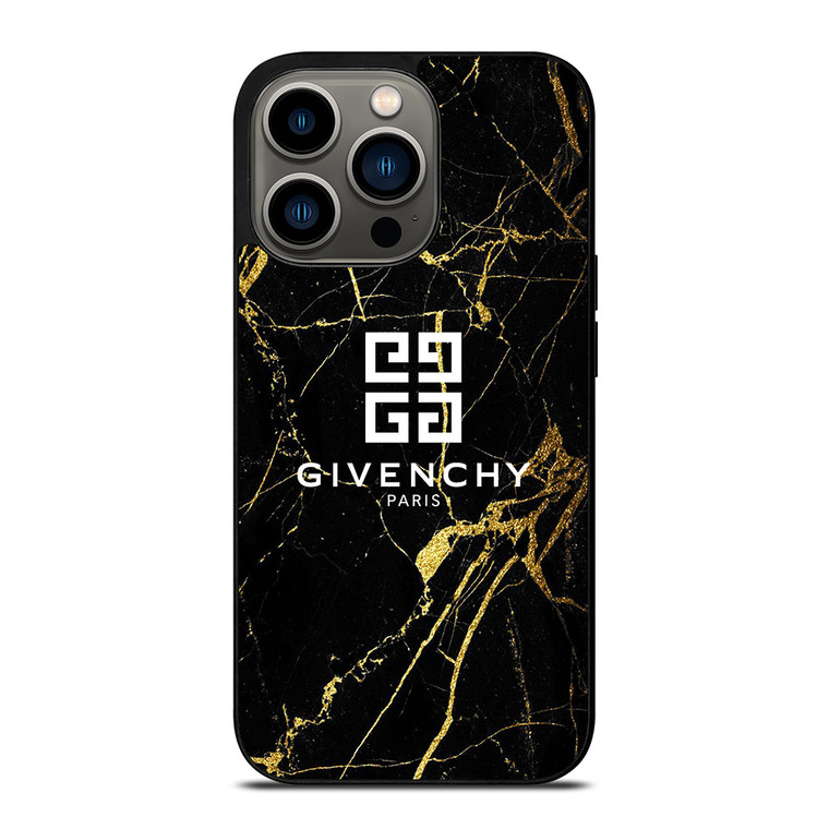 GIVENCHY PARIS GOLD MARBLE iPhone 13 Pro Case Cover