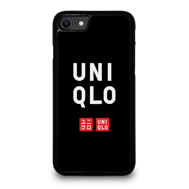 UNIQLO LOGO BLACK 2 iPhone SE 2020 Case Cover