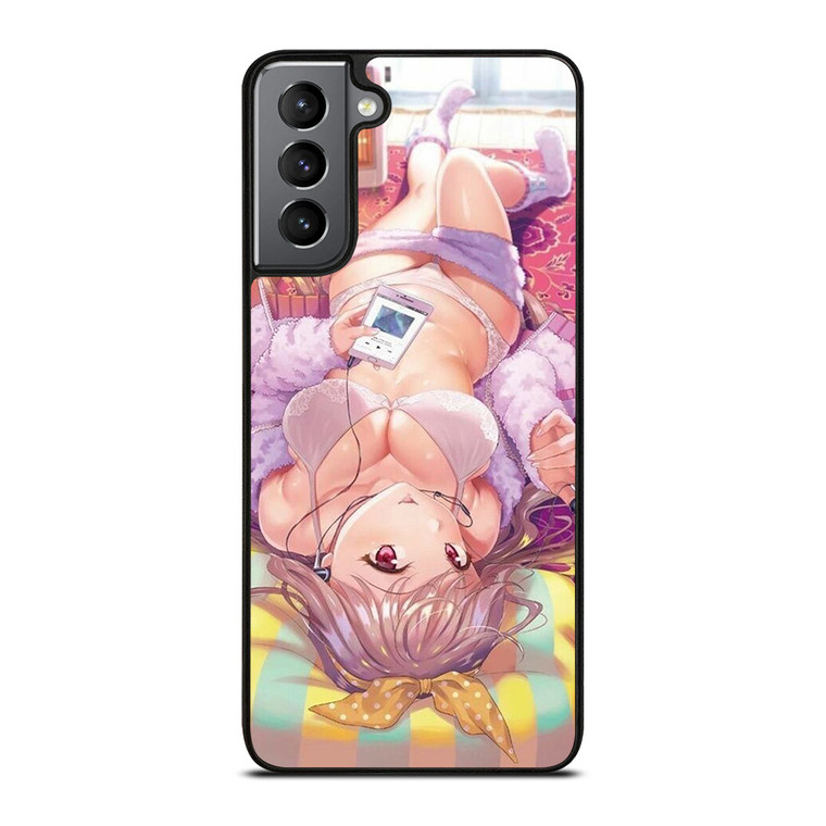 ECCHI SEXY ANIME LYING Samsung Galaxy S21 Ultra Case Cover