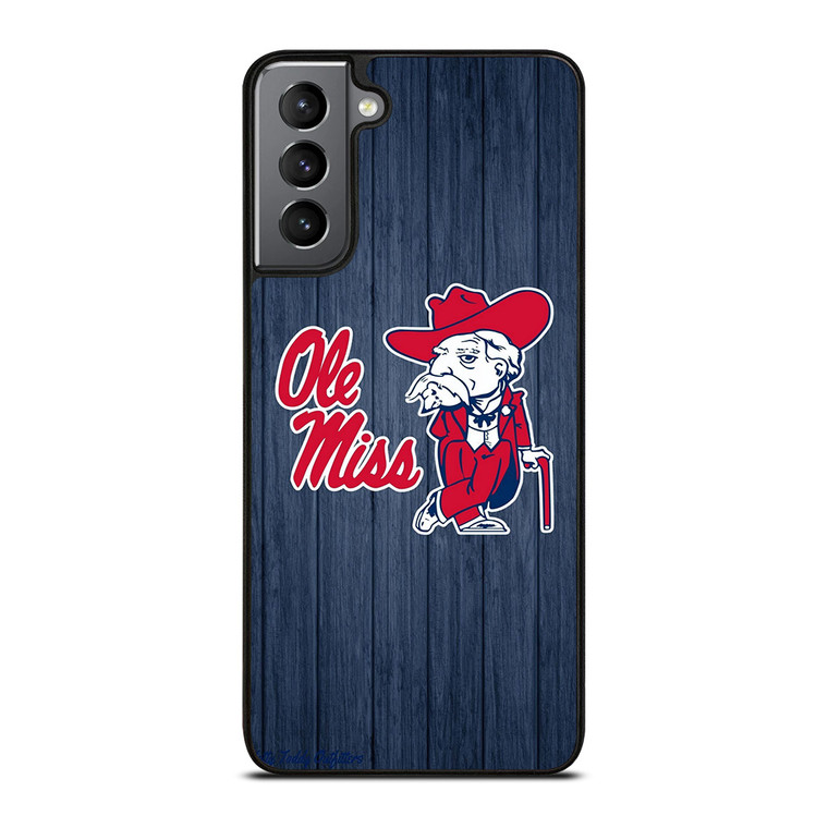 OLE MISS WOODEN LOGO Samsung Galaxy S21 Ultra Case Cover