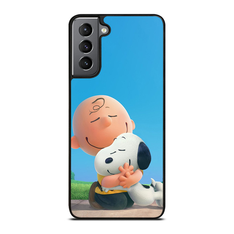 SNOOPY AND CHARLIE BROWN THE PEANUTS Samsung Galaxy S21 Ultra Case Cover