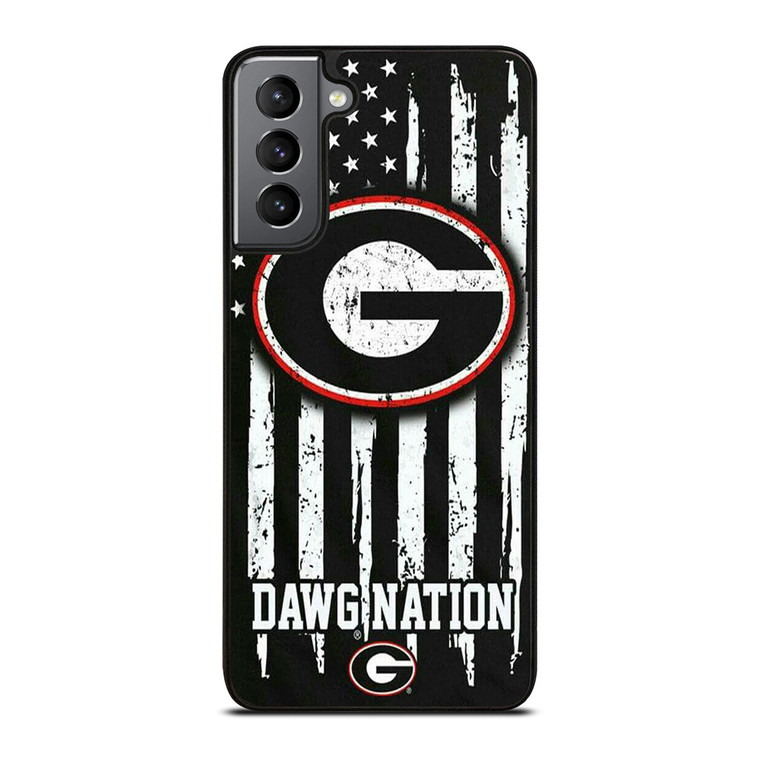 UNIVERSITY GEORGIA BULLDOGS FLAG Samsung Galaxy S21 Ultra Case Cover