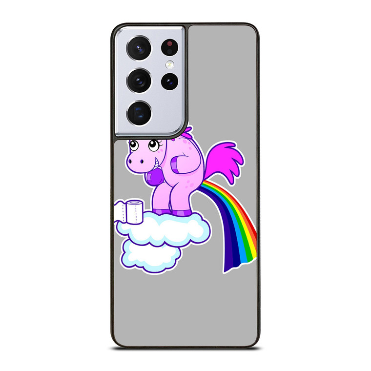 POOPING RAINBOW UNICORN Samsung Galaxy S21 Ultra Case Cover