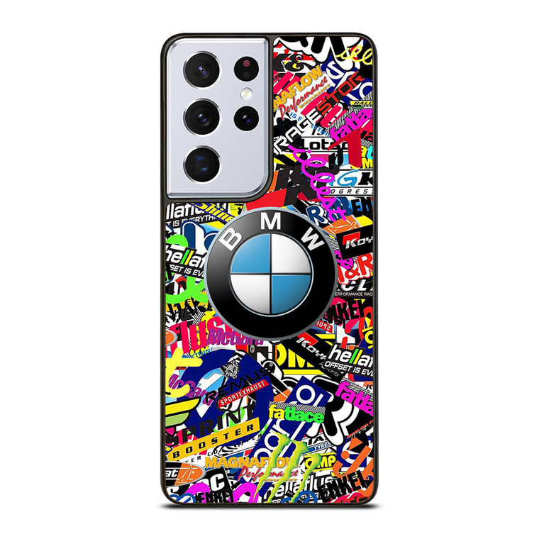 STICKER BOMB BMW LOGO Samsung Galaxy S21 Ultra Case Cover