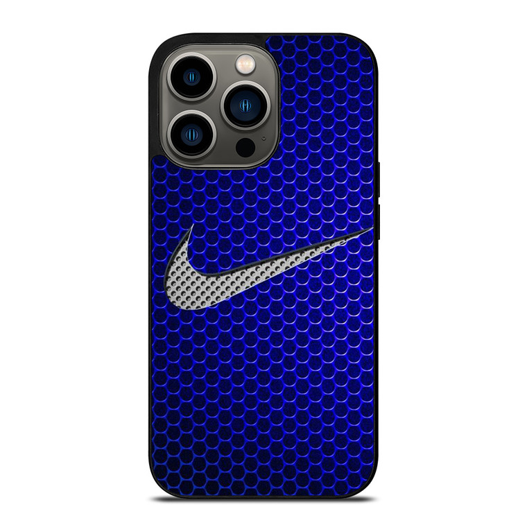 NIKE LOGOMETAL BLUE iPhone 13 Pro Case Cover