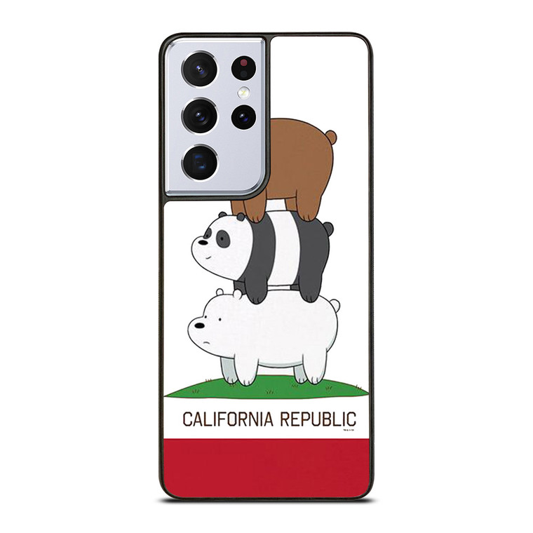 WE BARE BEARS CALIFORNIA REPUBLIC Samsung Galaxy S21 Ultra Case Cover