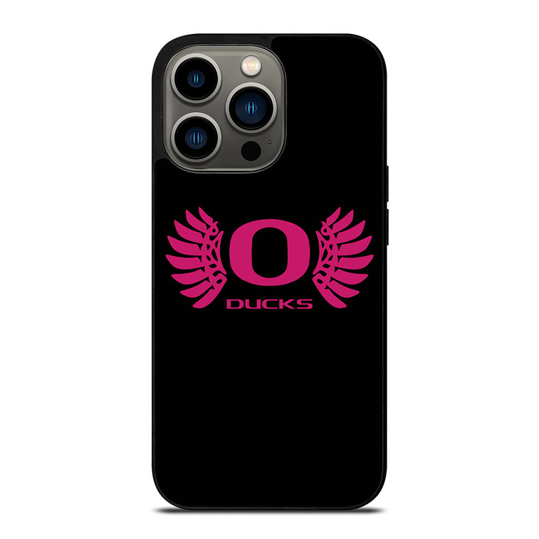 OREGON DUCKS PINK GIRL iPhone 13 Pro Case Cover