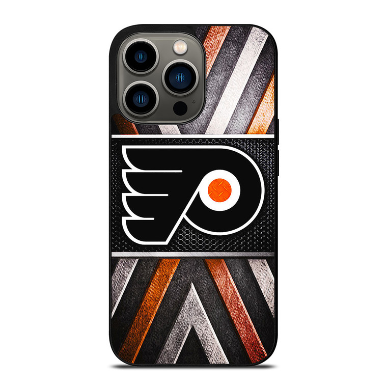 PHILADELPIA FLYERS METAL LOGO iPhone 13 Pro Case Cover