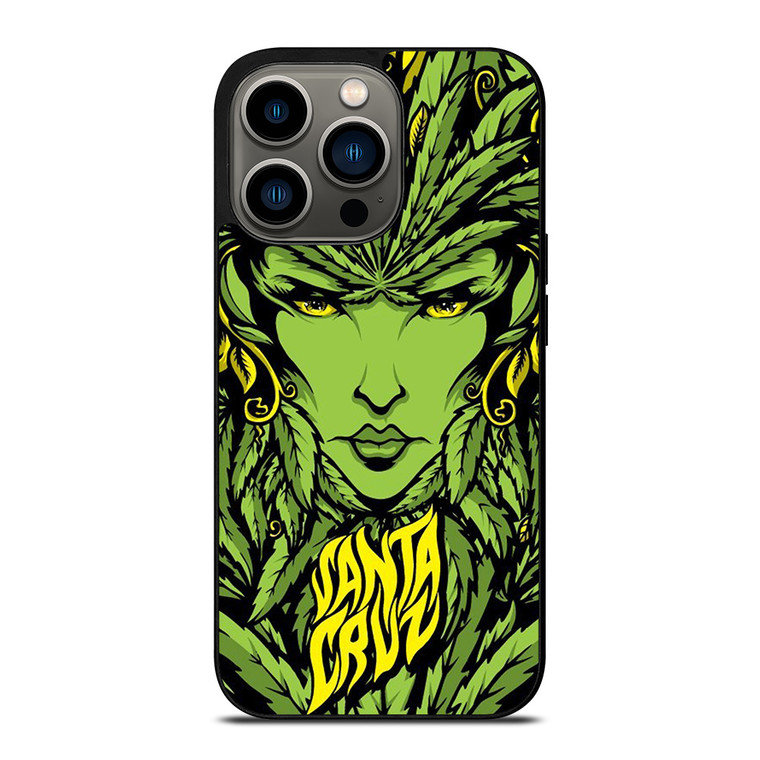 SANTA CRUZ SKATEBOARD LADY LEAFS iPhone 13 Pro Case Cover